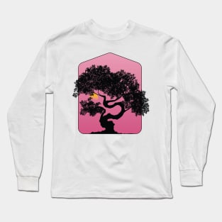 Pink Landscape Bonsai Long Sleeve T-Shirt